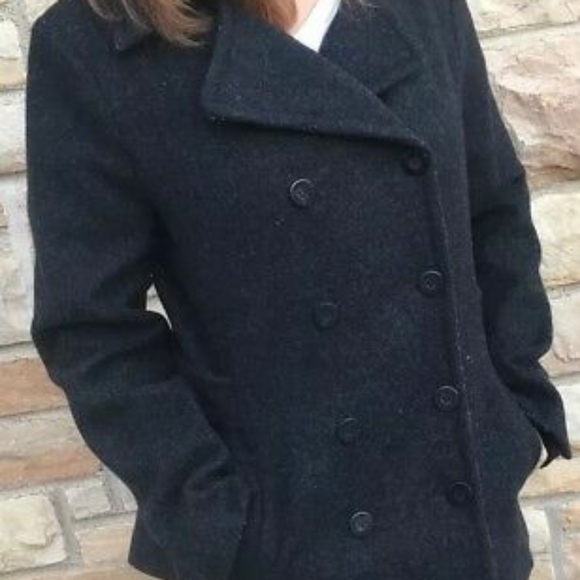 lei Jackets & Blazers - Lei Wool Peacoat